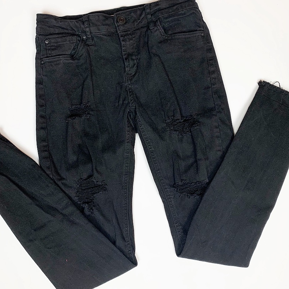 Black Ripped Jeans - Picture 2 of 2